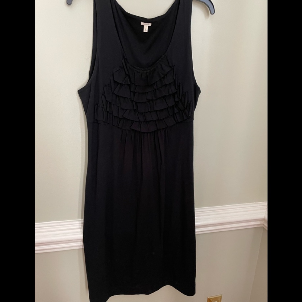 J Crew Casual black T-shirt dress
